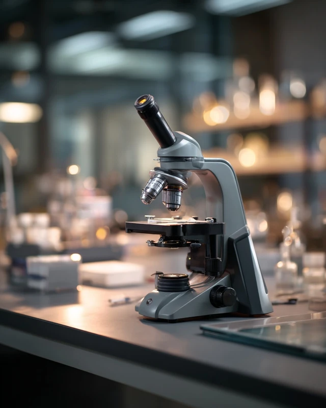 Microscope in a Laboratory Setting