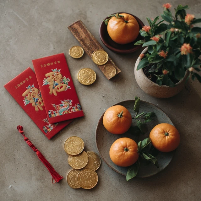 Lunar New Year Still Life Arrangement